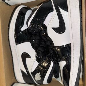 Jordan Kids Black and White Sneakers